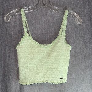 Hollister Light Green Smocked Camisole